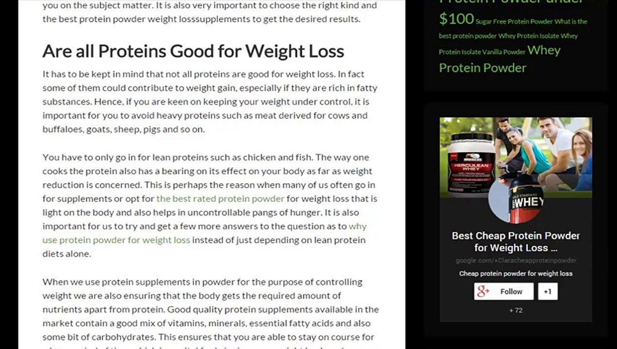 The Best Protein Powder for Weight Loss Reviews