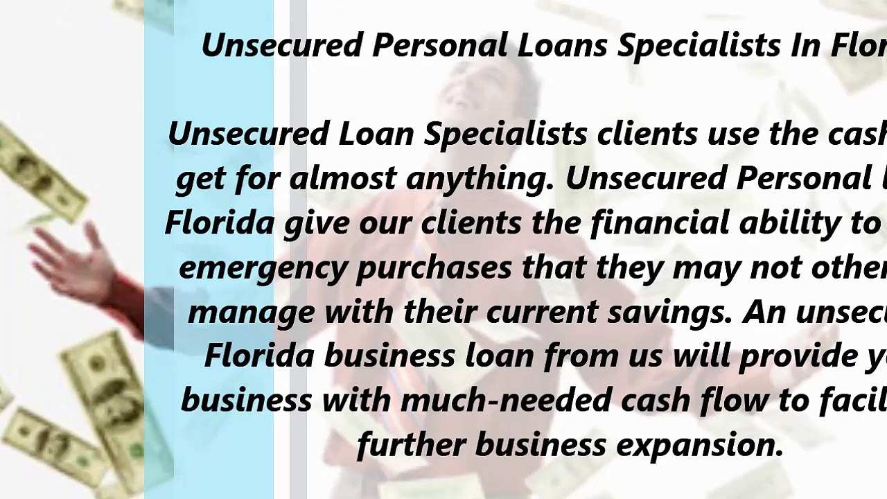Unsecured Personal Loans Specialists In Florida (866.854.7904)