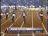 1998 Goodwill Games (100m Final) - Maurice Greene/Donovan Bailey/Ato Boldon/Bruny Surin - New York