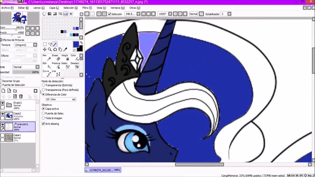 Speed Paint✵  princesa Luna✵