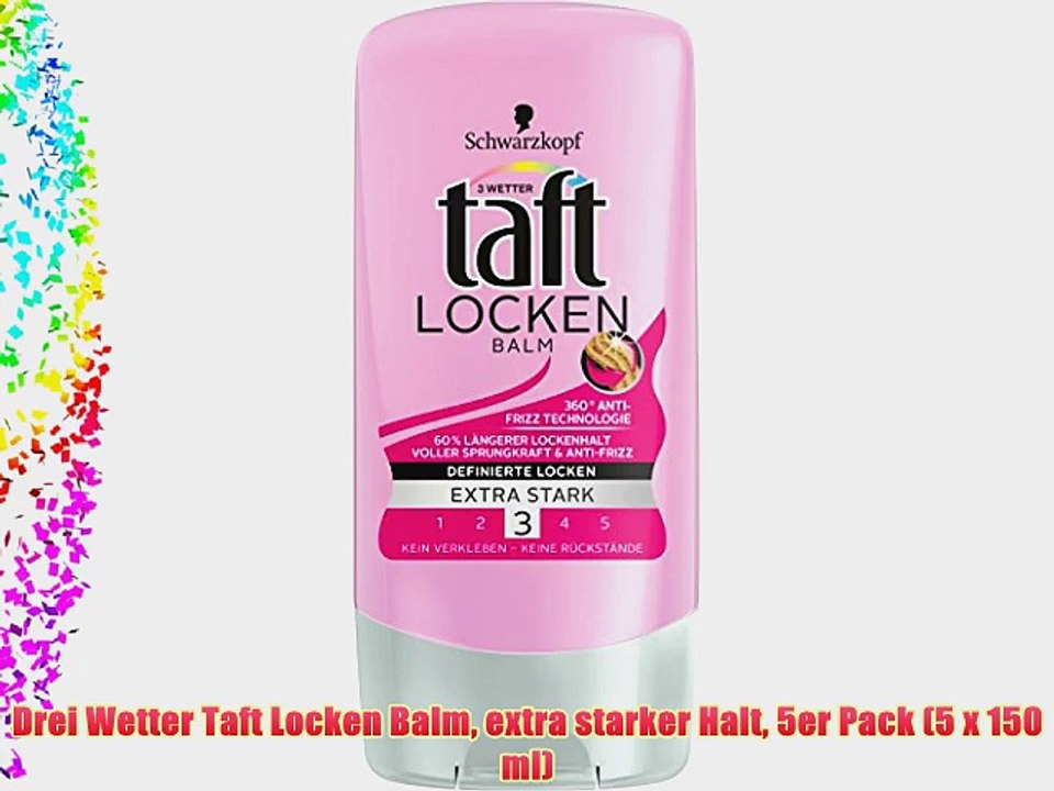 Drei Wetter Taft Locken Balm extra starker Halt 5er Pack (5 x 150 ml)