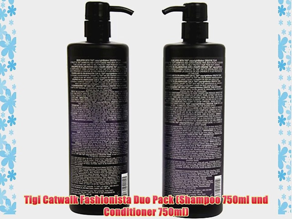 Tigi Catwalk Fashionista Duo Pack (Shampoo 750ml und Conditioner 750ml)