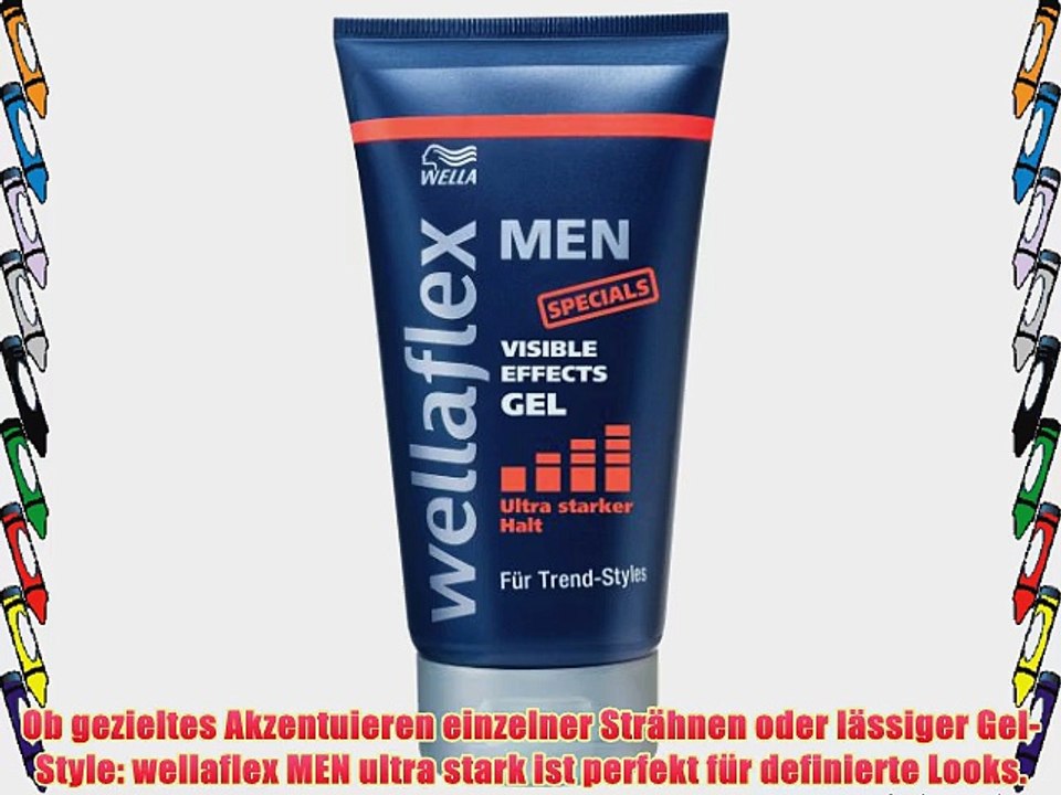 Wellaflex men Visible Effects Gel ultra starker Halt 6er Pack (6 x 150 ml)