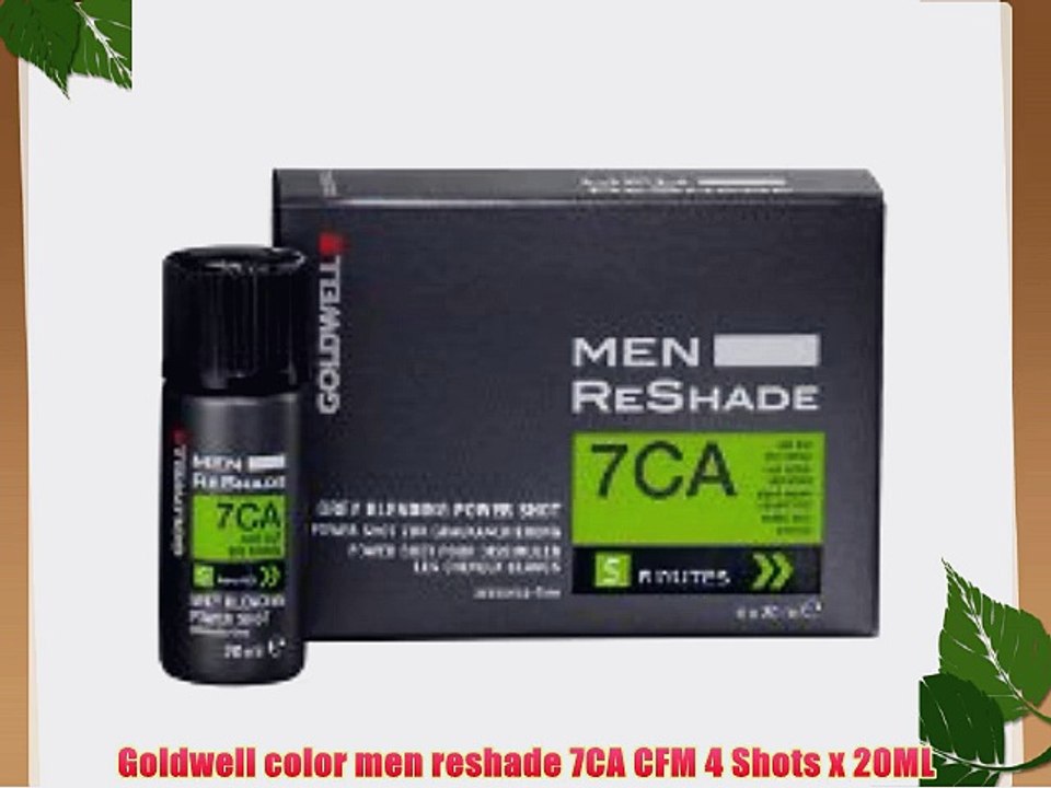 Goldwell color men reshade 7CA CFM 4 Shots x 20ML