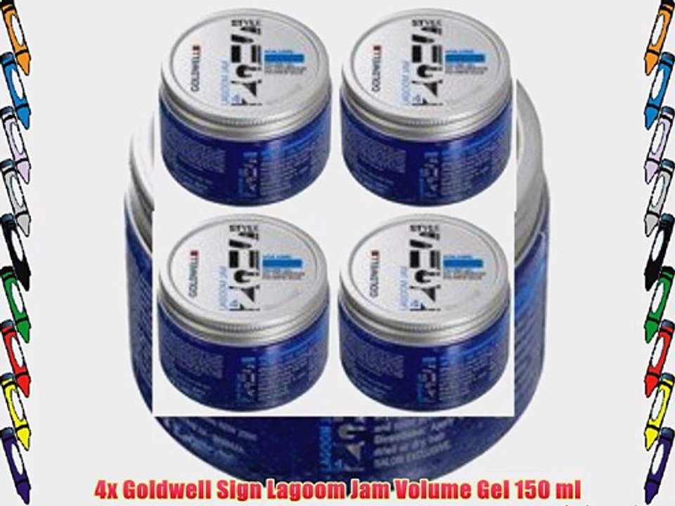 4x Goldwell Sign Lagoom Jam Volume Gel 150 ml