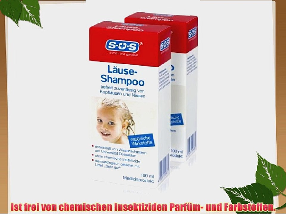 SOS L?use-Shampoo (2er Pack) - befreit zuverl?ssig von Kopfl?usen und Nissen (2x100ml)