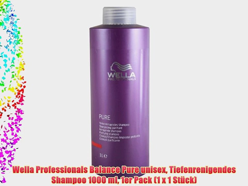 Wella Professionals Balance Pure unisex Tiefenrenigendes Shampoo 1000 ml 1er Pack (1 x 1 St?ck)