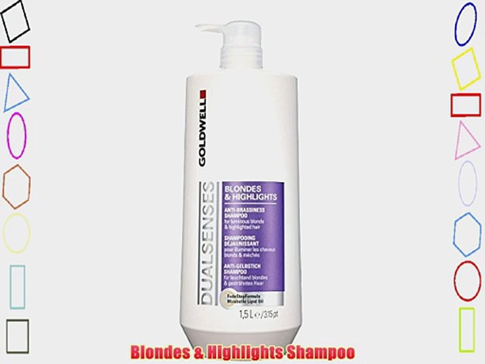 Goldwell Dualsenses Blondes und Highlights Anti-Gelbstich Shampoo 1er Pack (1 x 1500 ml)