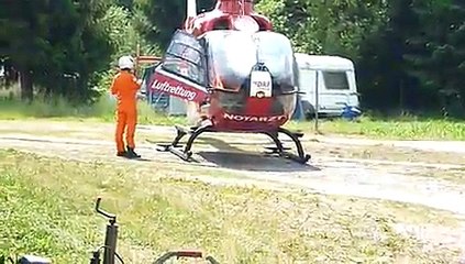 Christoph 37 - Mein erster Hubschrauberflug, Clausthal  03.07.2010