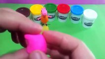 peppa pig -how to creations peppa pig with play doh clay -peppa pig toys
