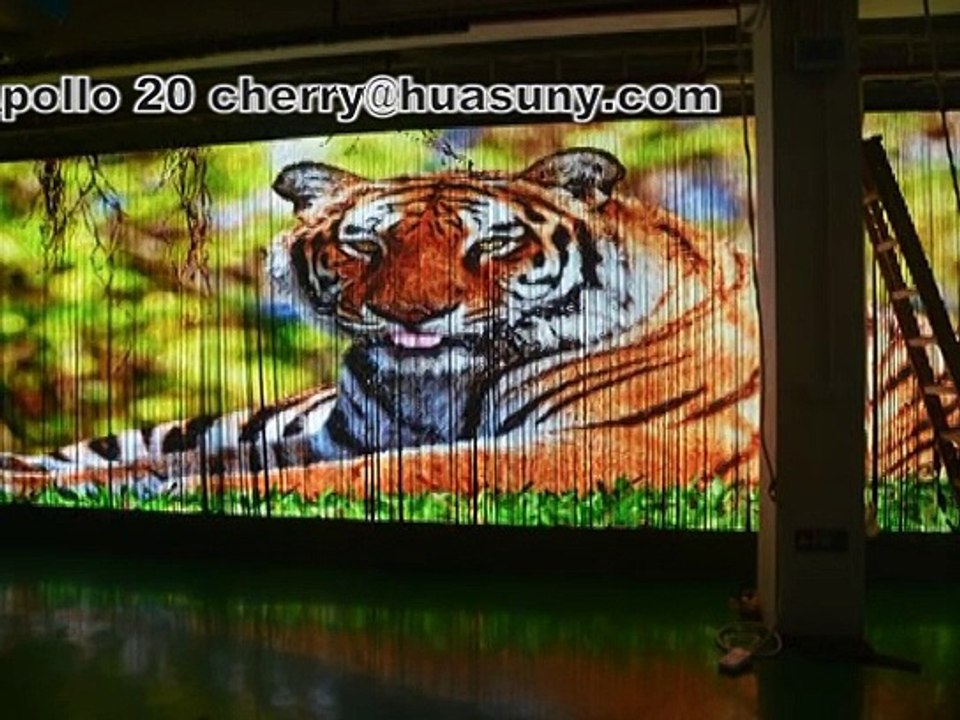 Huasun Apollo soft transparent affichage LED curtain,écran LED