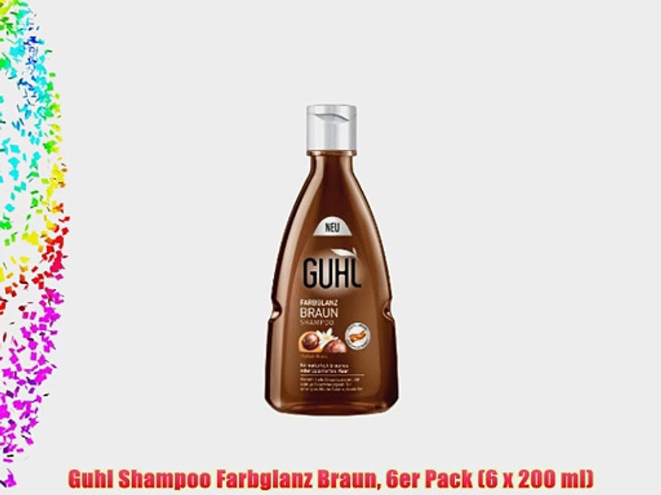 Guhl Shampoo Farbglanz Braun 6er Pack (6 x 200 ml)