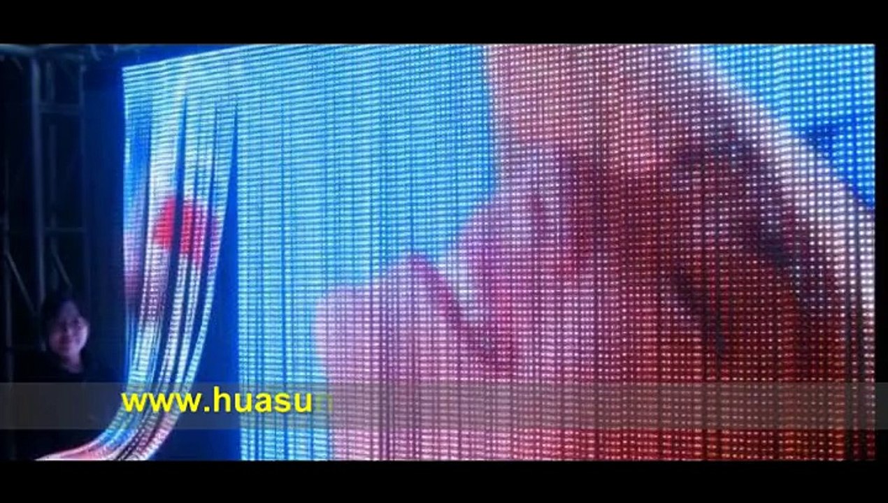 Flexible transparent LED Fond de scène LED,LED video wall,écran LED