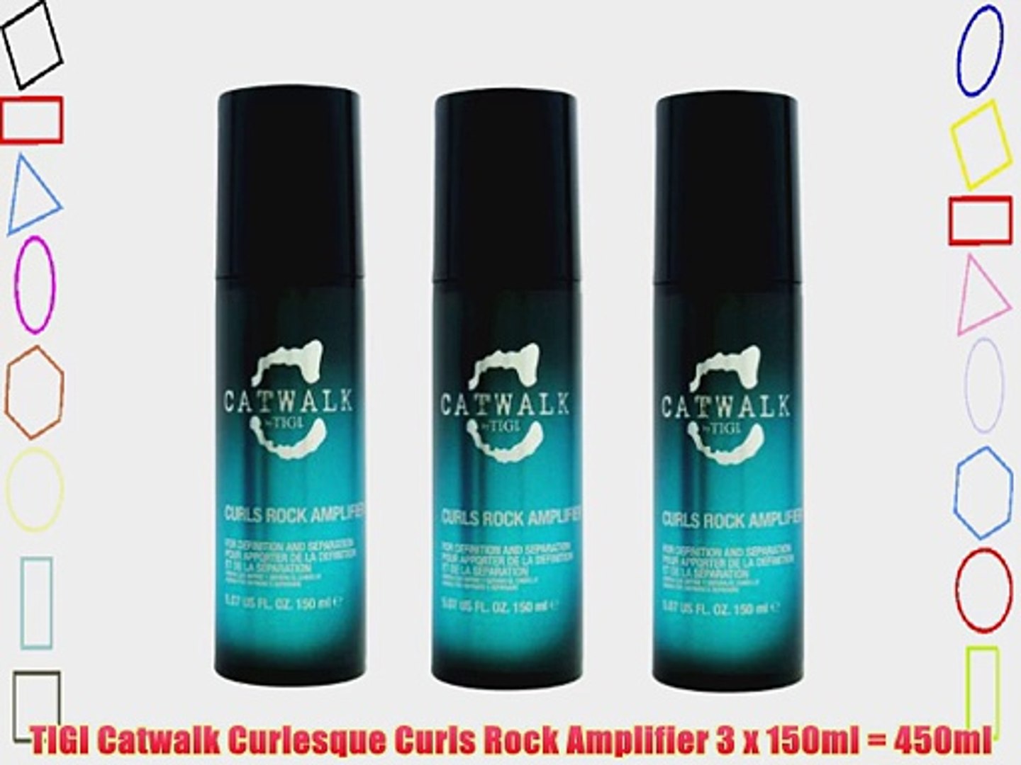TIGI Catwalk Curlesque Curls Rock Amplifier 3 x 150ml = 450ml ...