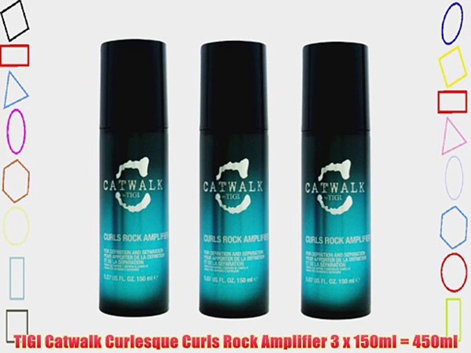 TIGI Catwalk Curlesque Curls Rock Amplifier 3 x 150ml = 450ml