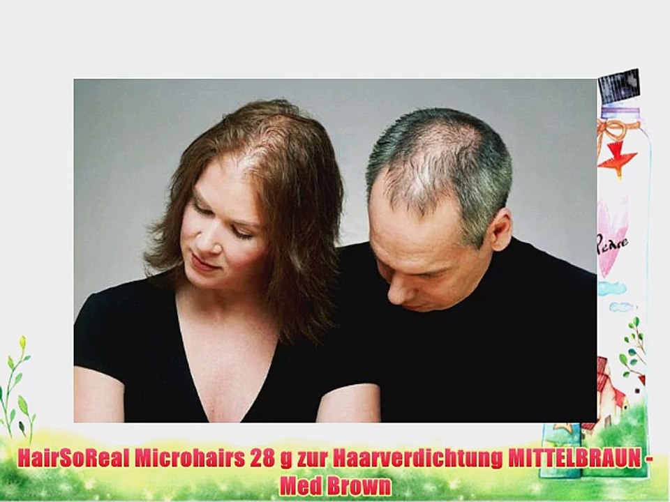 HairSoReal Microhairs 28 g zur Haarverdichtung MITTELBRAUN - Med Brown