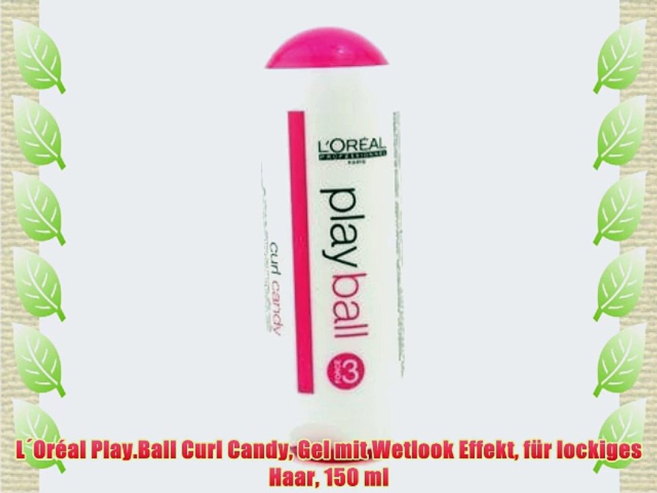 L?Or?al Play.Ball Curl Candy Gel mit Wetlook Effekt f?r lockiges Haar 150 ml