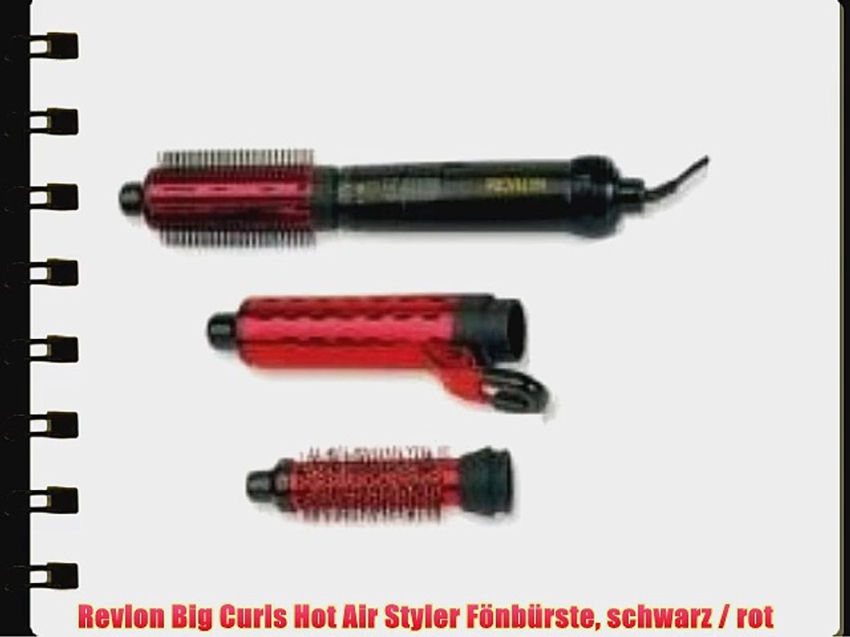 Revlon Big Curls Hot Air Styler F?nb?rste schwarz / rot