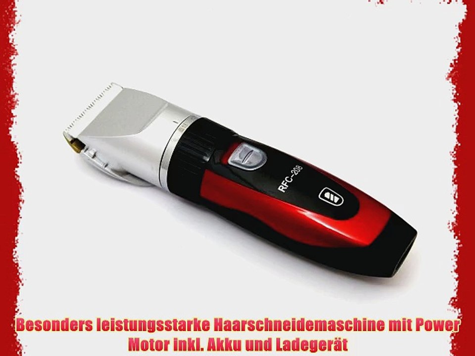 Elektrischer Profi Haarschneider By Ceramics mit 4 Aufs?tzen Haarschneidemaschine ideal f?r