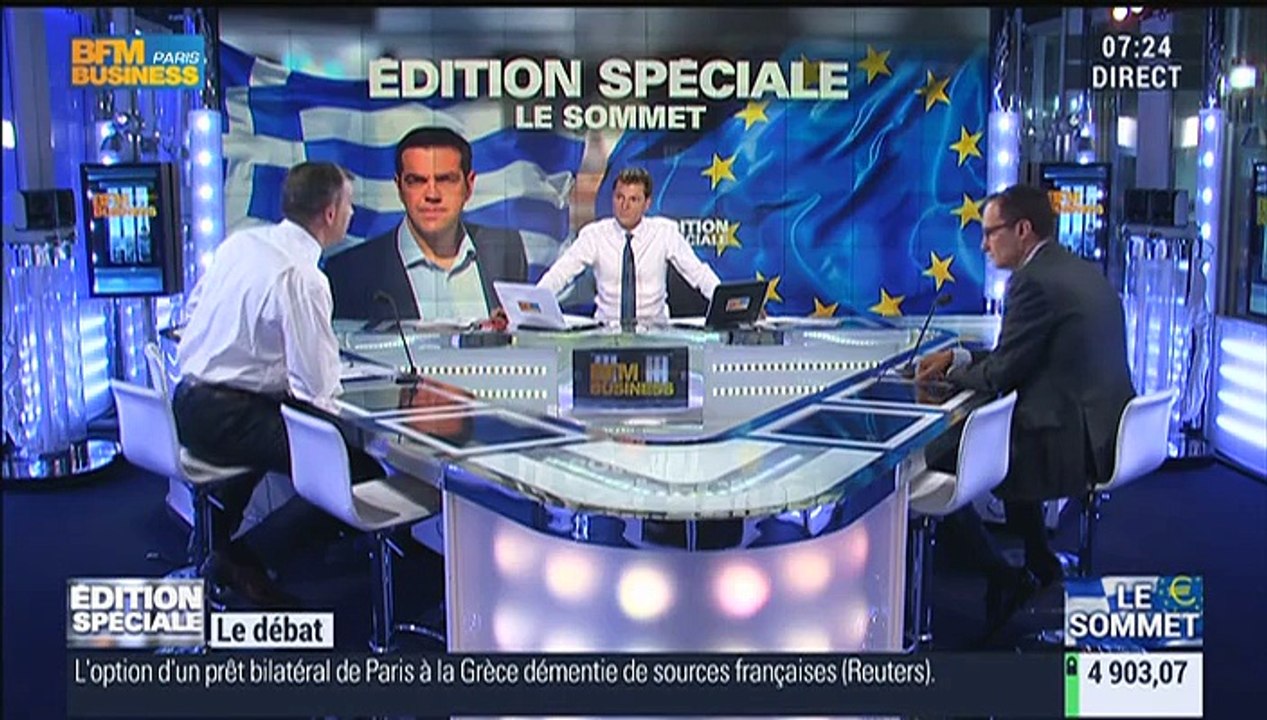 Edition spéciale Grèce : Pourquoi la Grèce et l'Eurogroupe ont-ils beaucoup de mal à finaliser un compromis ? : Nicolas Doze et Wilfrid Galand - 13/07