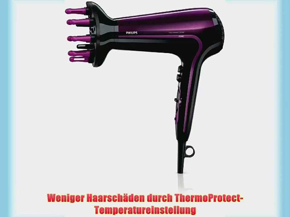 Philips HP8233/00 Ionen-Haartrockner 2200 Watt schwarz-violett