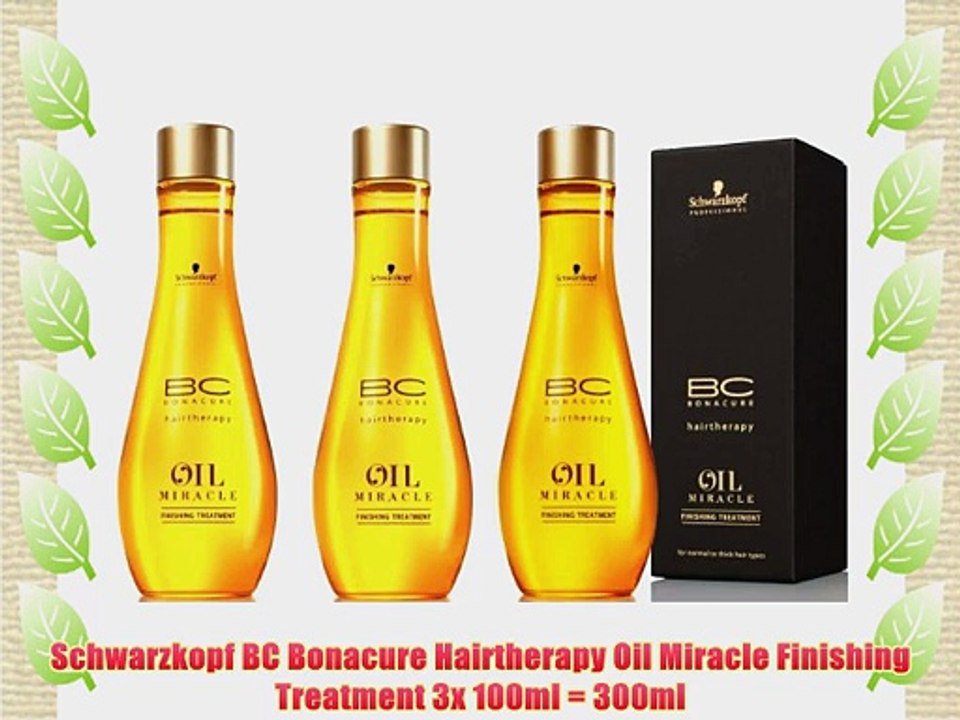 Schwarzkopf BC Bonacure Hairtherapy Oil Miracle Finishing Treatment 3x 100ml = 300ml