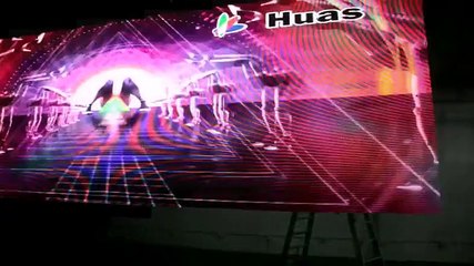 Foldable LED curtain show:P4 with magnet connection LED-Vorhang