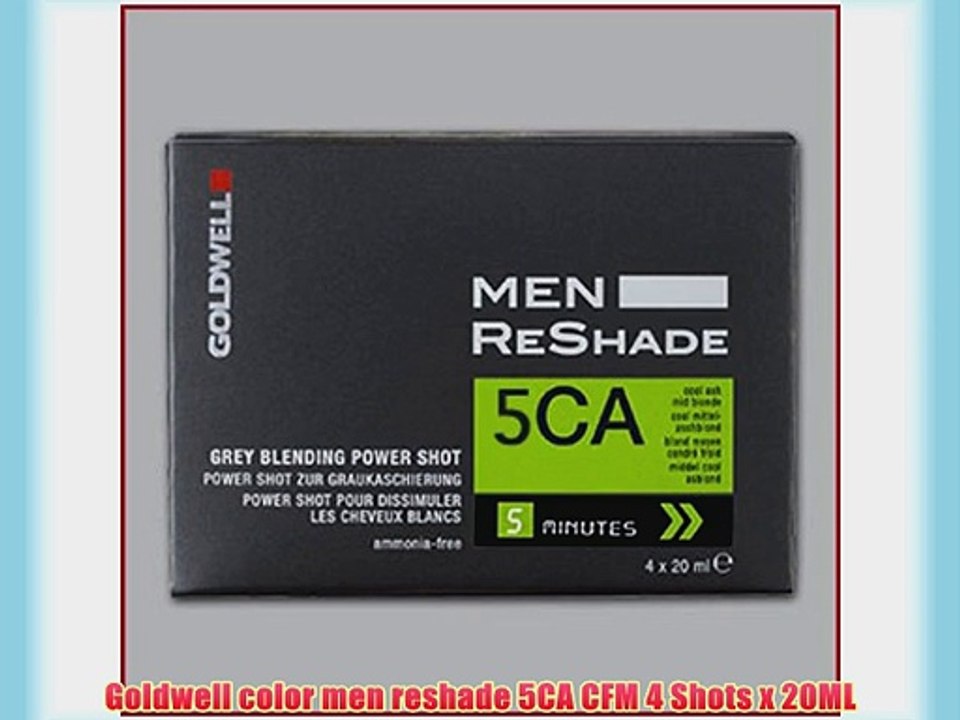 Goldwell color men reshade 5CA CFM 4 Shots x 20ML