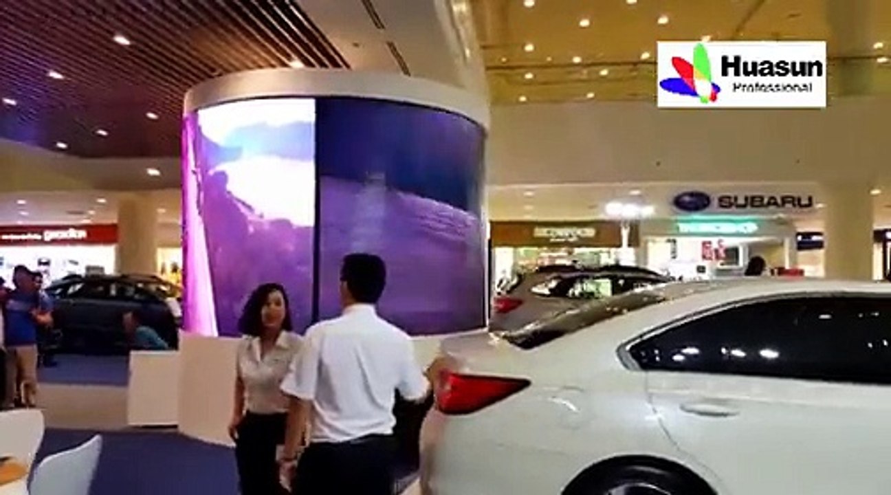 Curved LED display in circle,P4 thin and light weight écran LED de location