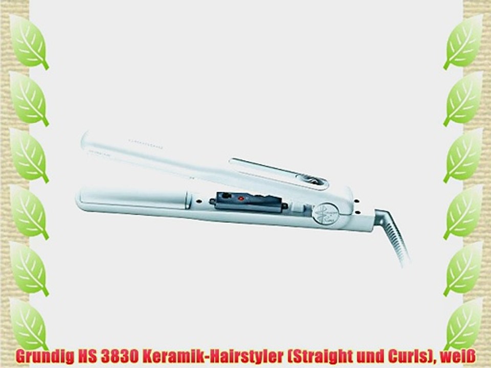 Grundig HS 3830 Keramik-Hairstyler (Straight und Curls) wei?