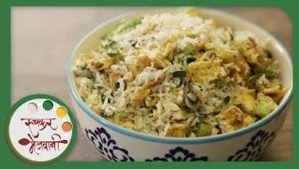 Egg Fried Rice - Recipe by Archana in Marathi - Restaurant Style Quick Chinese at Home