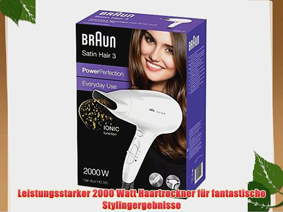 Braun Satin Hair 3 HD 380 Power Perfection solo Haartrockner