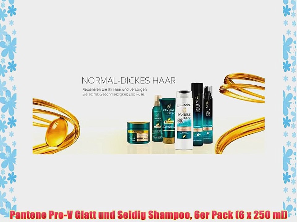 Pantene Pro-V Glatt und Seidig Shampoo 6er Pack (6 x 250 ml)