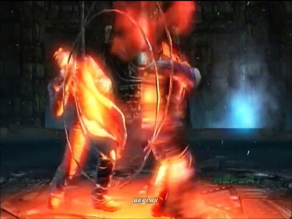 KAZUYA VS JIN fight on TEKKEN 6