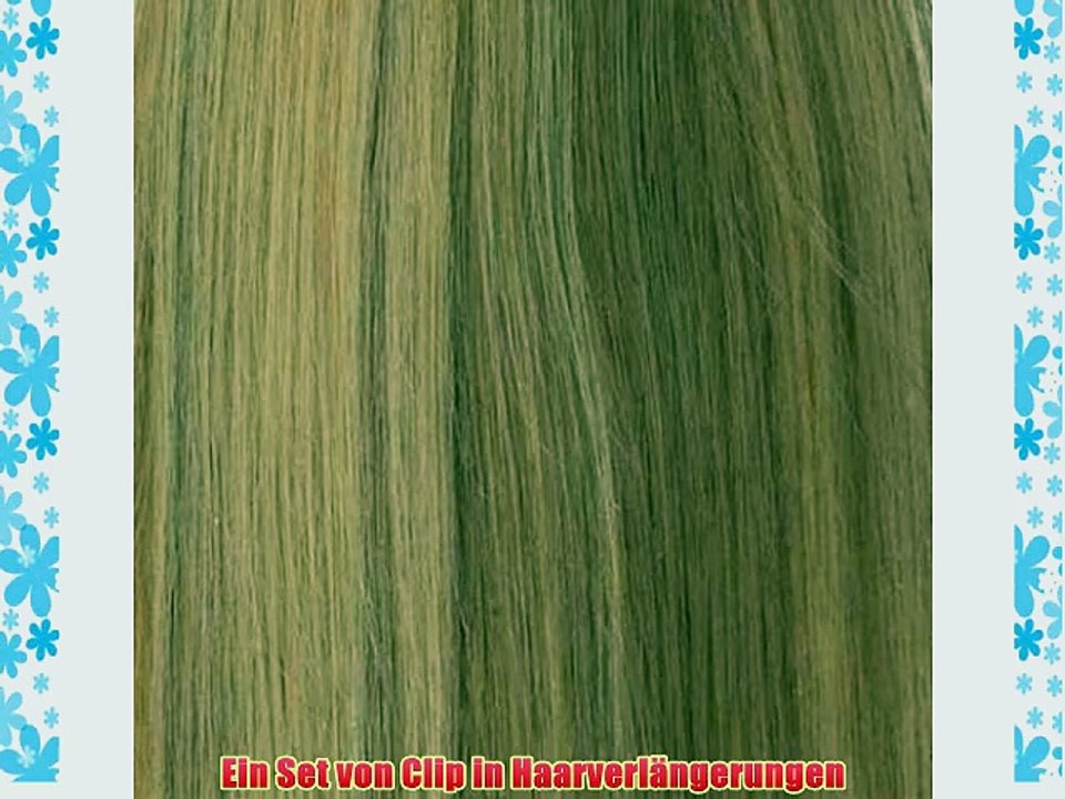 Echthaar Haarverlangerung 60 cm BraunBlond (18/613) Clip In Extensions. Hochwertige Remy Haare!