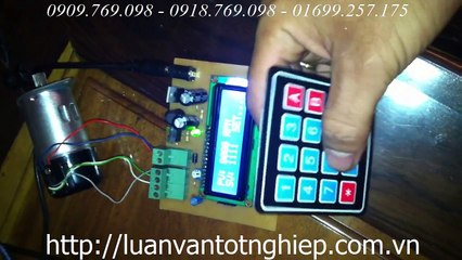 mạch điều khiển tốc độ động cơ pic 16f877a - nhận làm đồ án điện tử theo yêu cầu