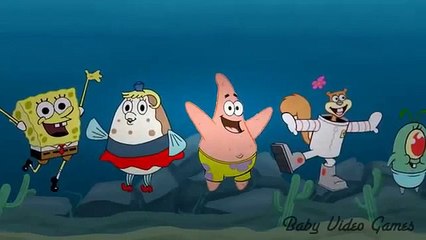 Descargar video: SpongeBob SquarePants Daddy Finger Family - Kids Songs Nursery Rhymes for Children