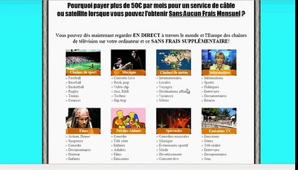 Regarder tous les chaine TV sans abonnement sur votre pc !