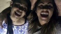 Michelle Nascimento e Gisele Nascimento ( tentando cantar a música no snapchat )