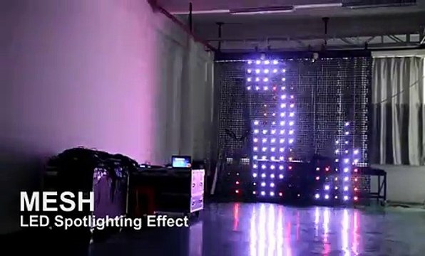 Big&small LED doulbe effect foldable amazing light weight LED curtain for deroation