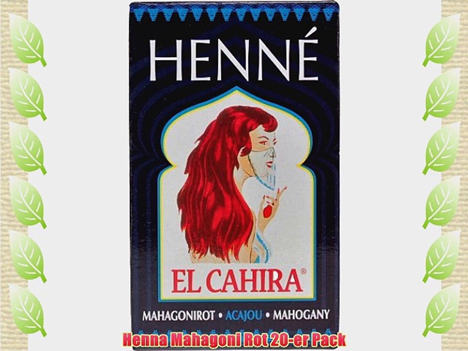Henna Mahagoni Rot 20-er Pack
