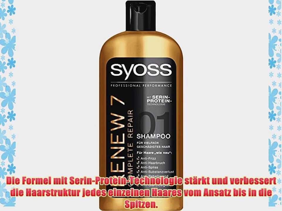 Syoss Renew 7 Shampoo 6er Pack (6 x 500 ml)