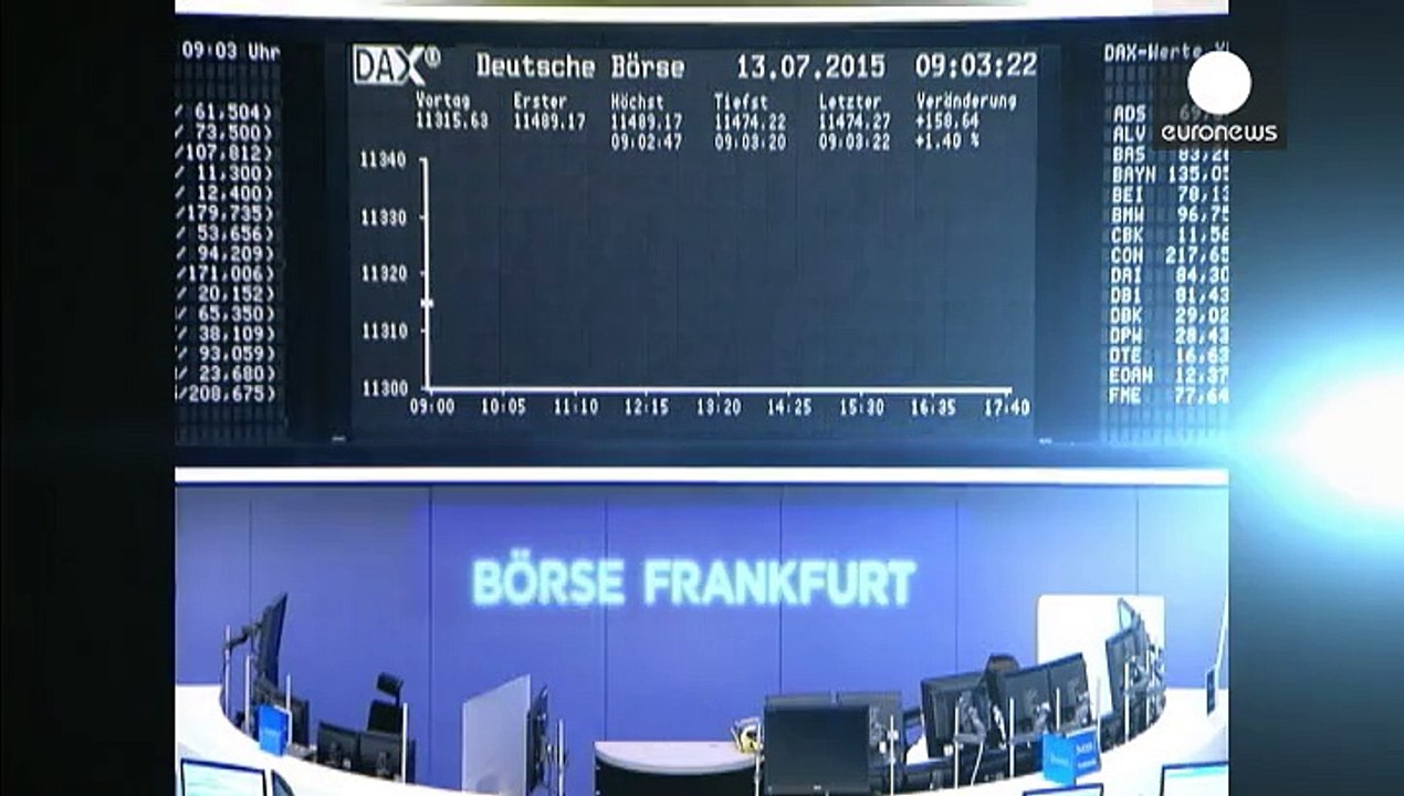 Finanzmärkte mit Griechenland-Einigung ganz zufrieden