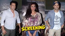 Salman Khan and Varun Dhawan At Bahubali's Screening