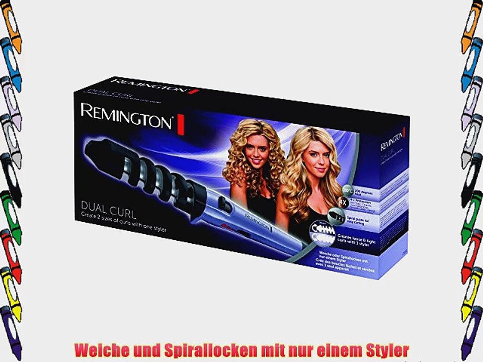 Remington CI63E1 Dual Curl Lockenstab f?r Weiche und Spirallocken