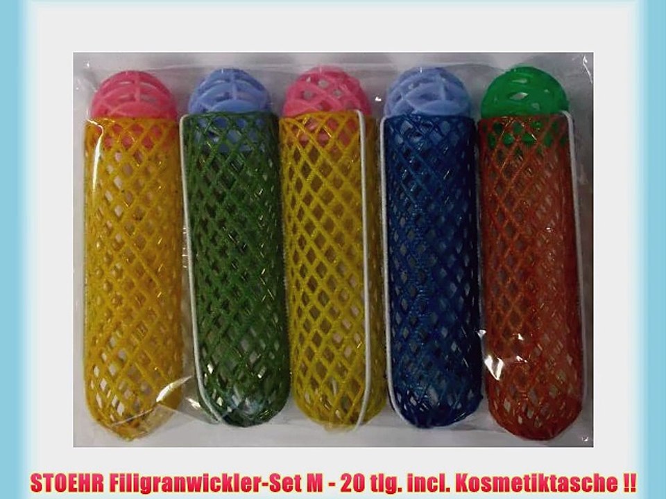 STOEHR Filigranwickler-Set M - 20 tlg. incl. Kosmetiktasche !!