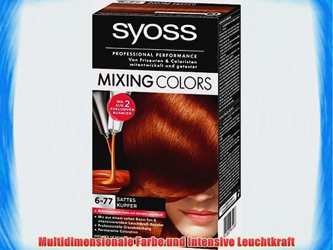 Syoss Mixing Colors 6-77 Sattes Kupfer 3er Pack (3 x 135 ml)