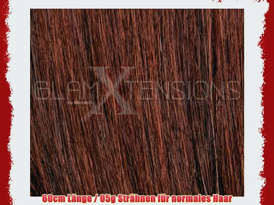 100 x 05g glatte indische Remy 100% Echthaar-Str?hnen/ U-tip / Extensions / Haarverl?ngerung