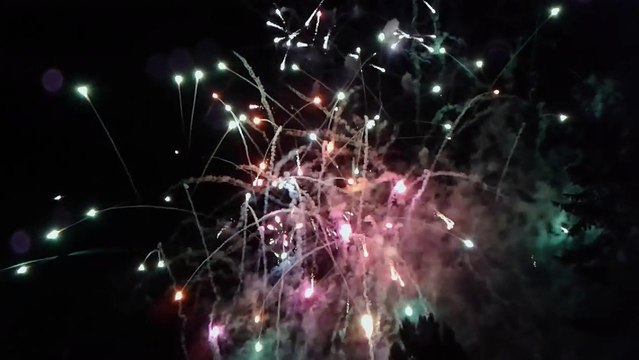 Feu d'artifice Méru (Oise) 12 juillet 2015