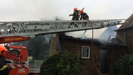 Incendie d'une maison à Plouëc-du-Trieux